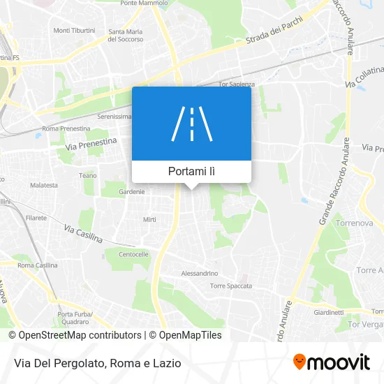 Mappa Via Del Pergolato
