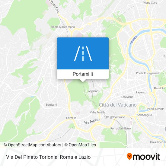 Mappa Via Del Pineto Torlonia