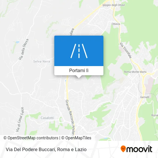 Mappa Via Del Podere Buccari