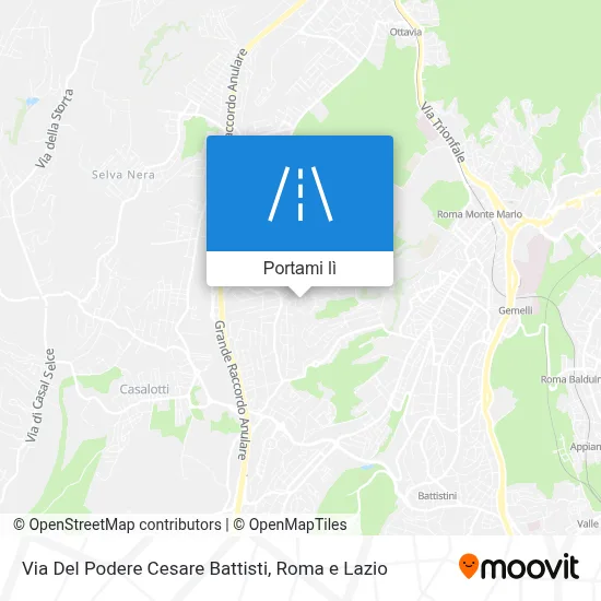 Mappa Via Del Podere Cesare Battisti