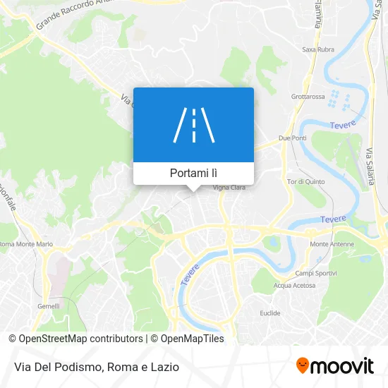 Mappa Via Del Podismo