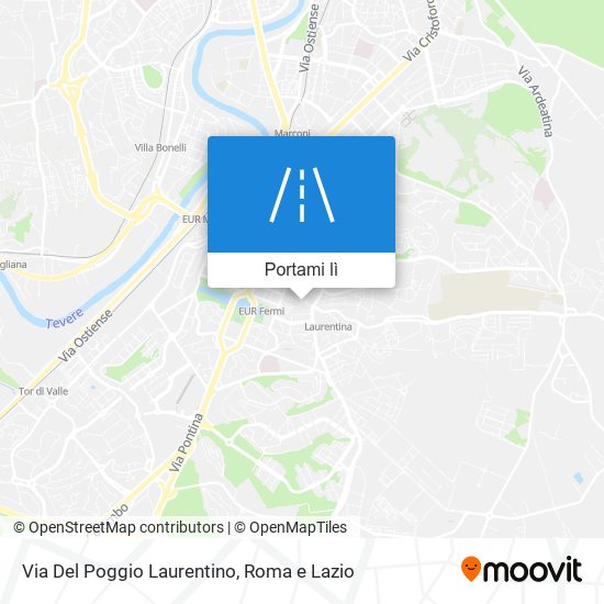 Mappa Via Del Poggio Laurentino