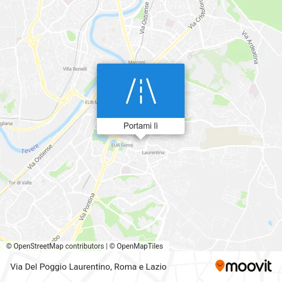 Mappa Via Del Poggio Laurentino