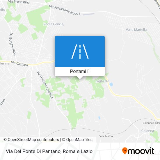 Mappa Via Del Ponte Di Pantano