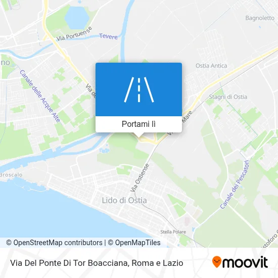 Mappa Via Del Ponte Di Tor Boacciana