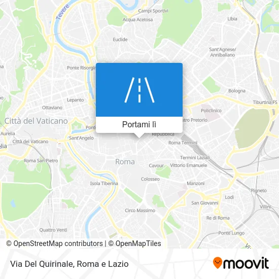 Mappa Via Del Quirinale