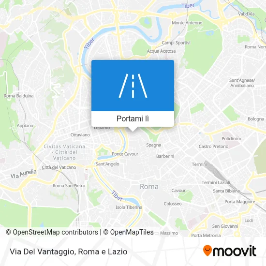 Mappa Via Del Vantaggio