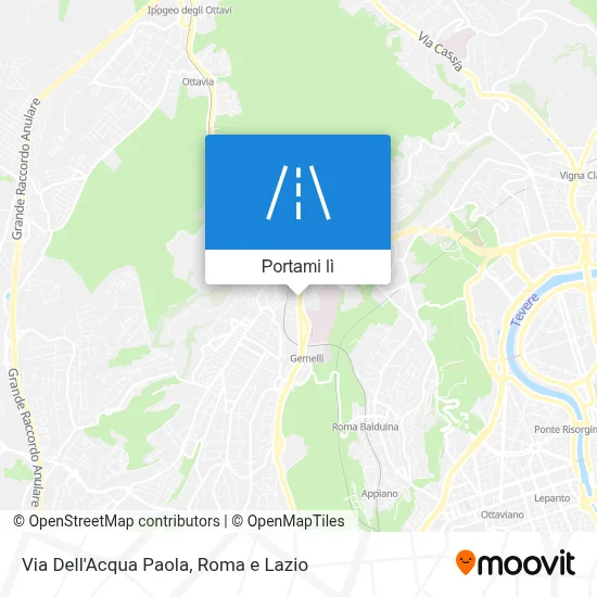 Mappa Via Dell'Acqua Paola