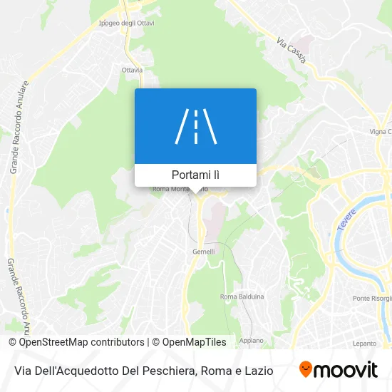 Mappa Via Dell'Acquedotto Del Peschiera