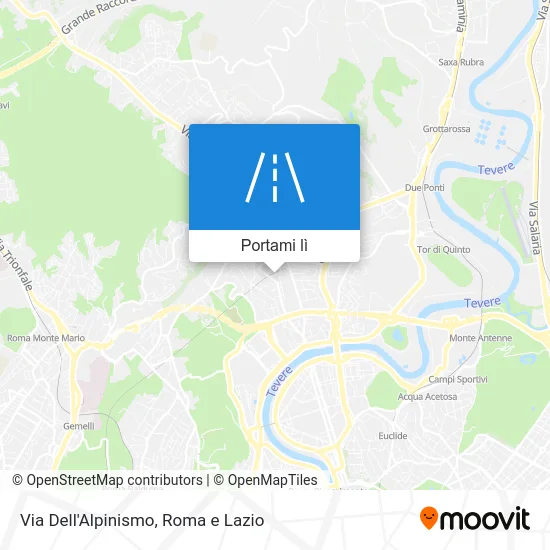 Mappa Via Dell'Alpinismo