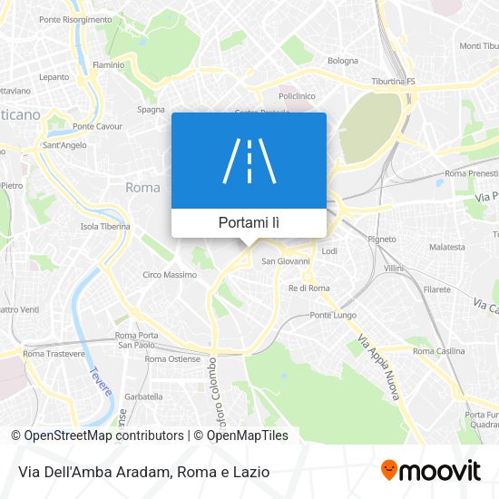 Mappa Via Dell'Amba Aradam