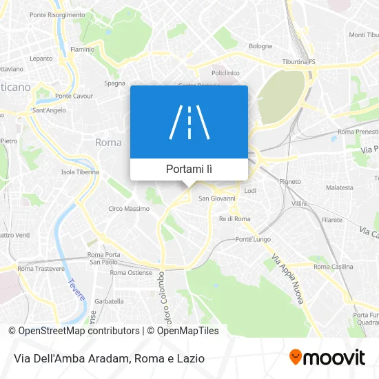 Mappa Via Dell'Amba Aradam