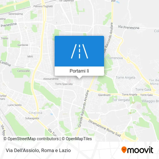 Mappa Via Dell'Assiolo