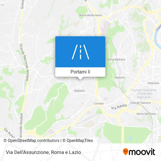 Mappa Via Dell'Assunzione