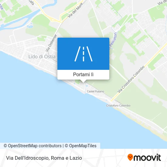 Mappa Via Dell'Idroscopio