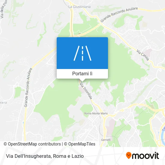 Mappa Via Dell'Insugherata