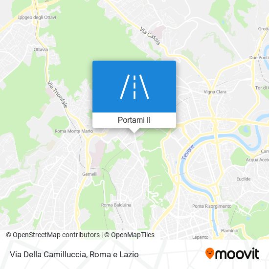 Mappa Via Della Camilluccia