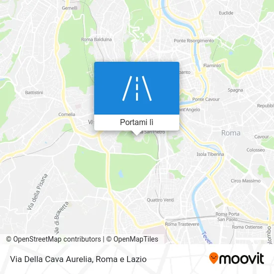 Mappa Via Della Cava Aurelia