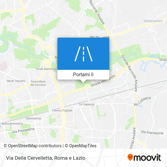 Mappa Via Della Cervelletta