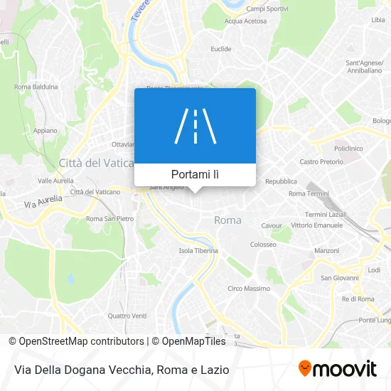 Mappa Via Della Dogana Vecchia