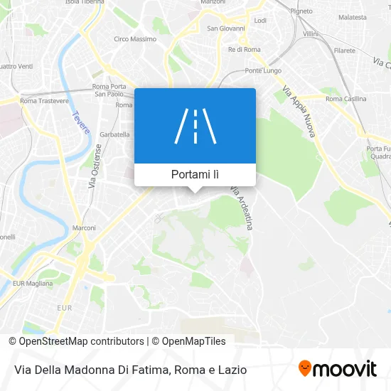 Mappa Via Della Madonna Di Fatima