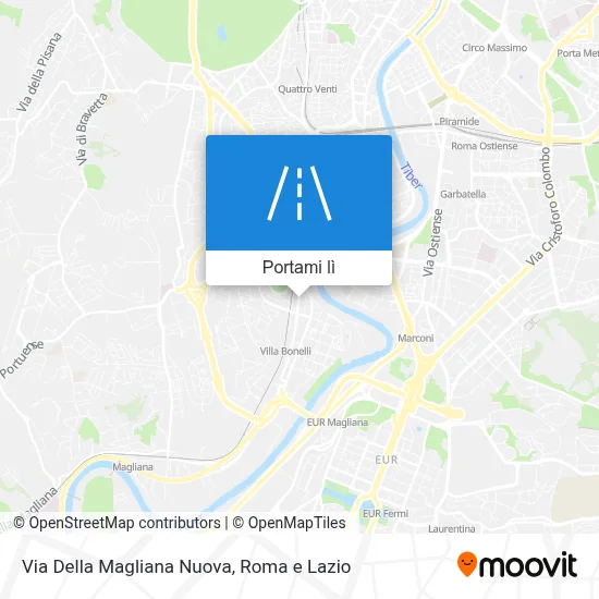 Mappa Via Della Magliana Nuova