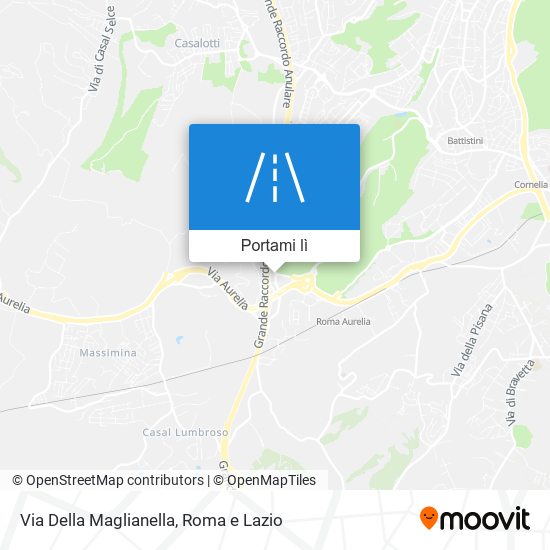Mappa Via Della Maglianella