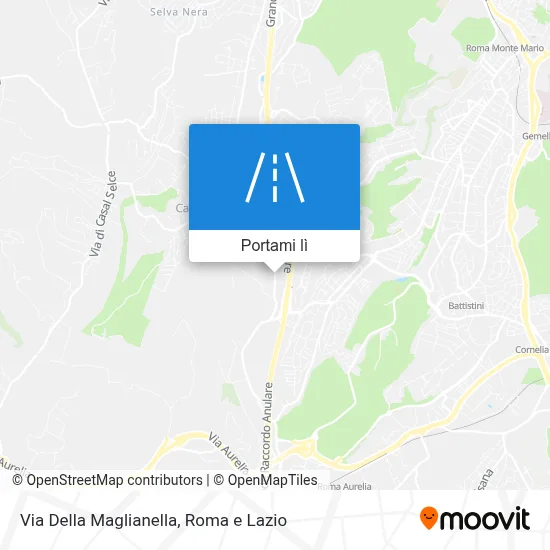 Mappa Via Della Maglianella