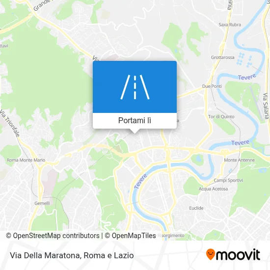 Mappa Via Della Maratona