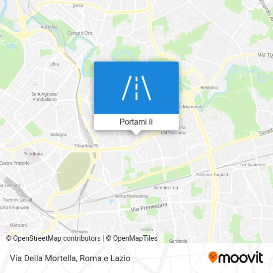 Mappa Via Della Mortella