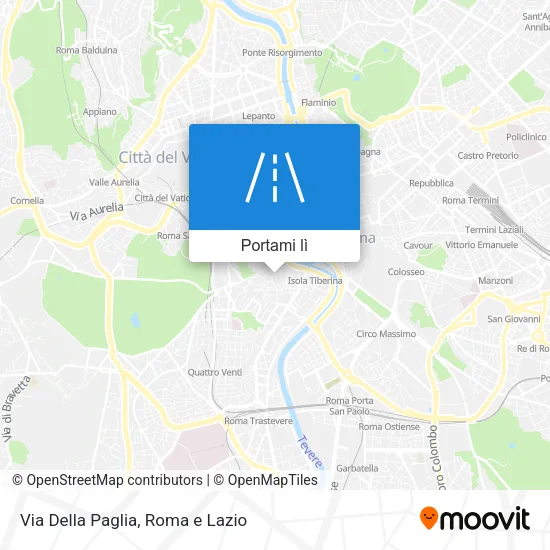 Mappa Via Della Paglia