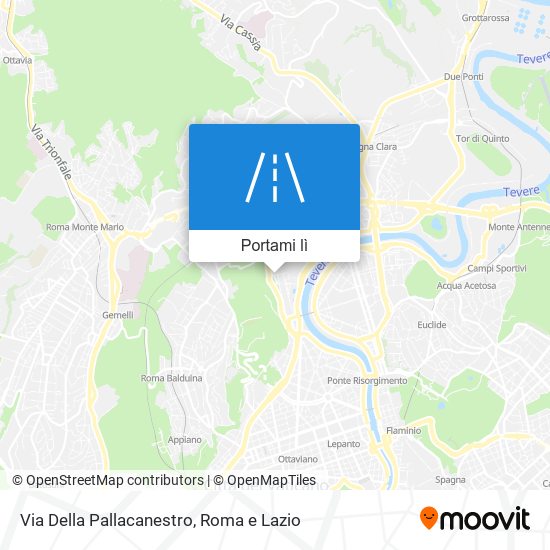 Mappa Via Della Pallacanestro