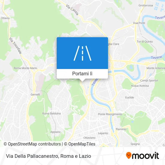 Mappa Via Della Pallacanestro