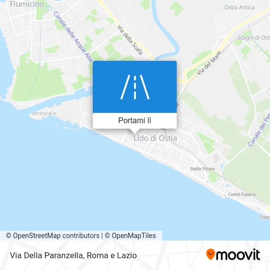 Mappa Via Della Paranzella