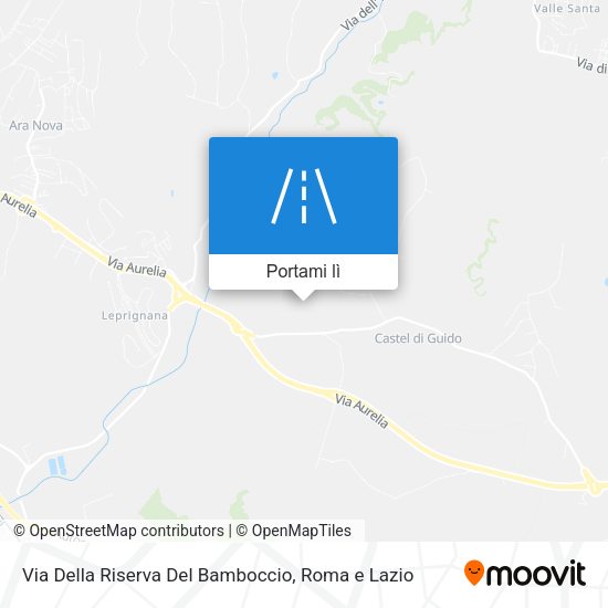 Mappa Via Della Riserva Del Bamboccio