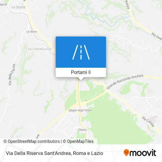 Mappa Via Della Riserva Sant'Andrea
