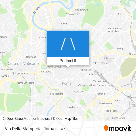 Mappa Via Della Stamperia