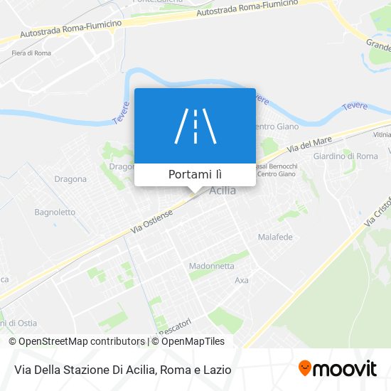 Mappa Via Della Stazione Di Acilia