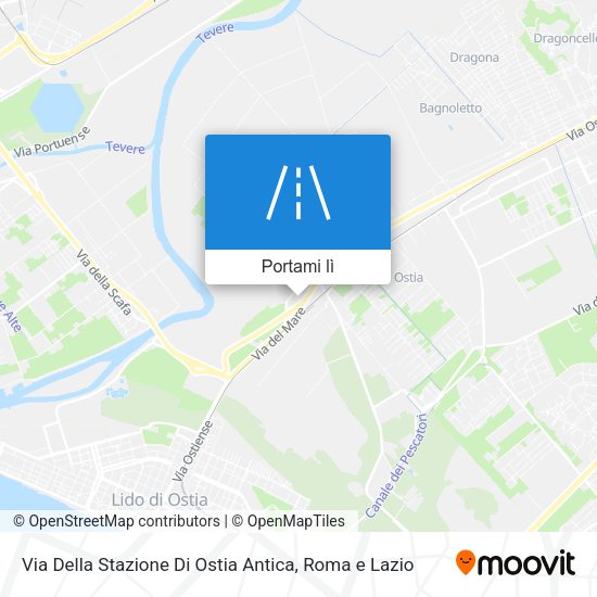 Mappa Via Della Stazione Di Ostia Antica