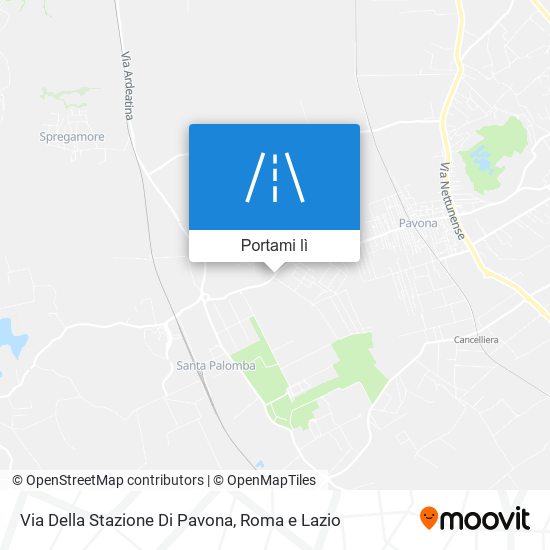 Mappa Via Della Stazione Di Pavona