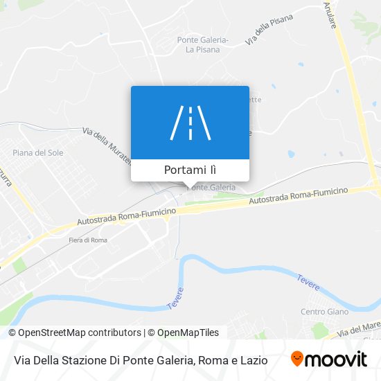 Mappa Via Della Stazione Di Ponte Galeria