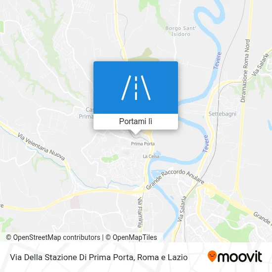 Mappa Via Della Stazione Di Prima Porta
