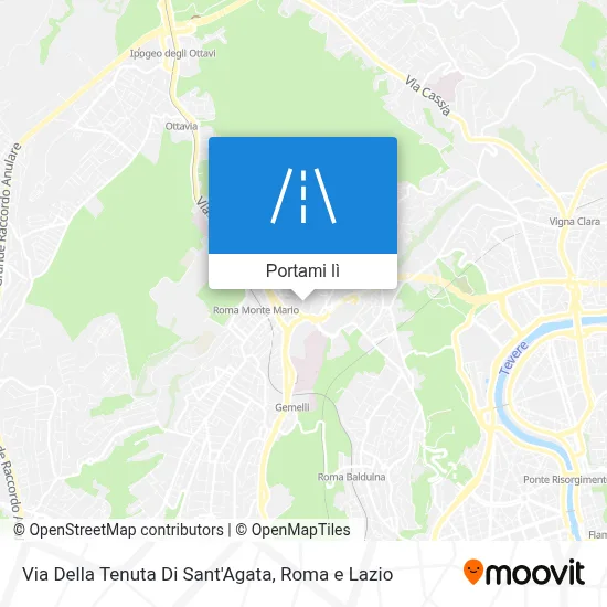 Mappa Via Della Tenuta Di Sant'Agata