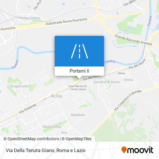 Mappa Via Della Tenuta Giano