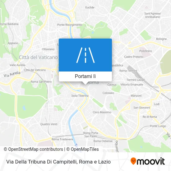 Mappa Via Della Tribuna Di Campitelli