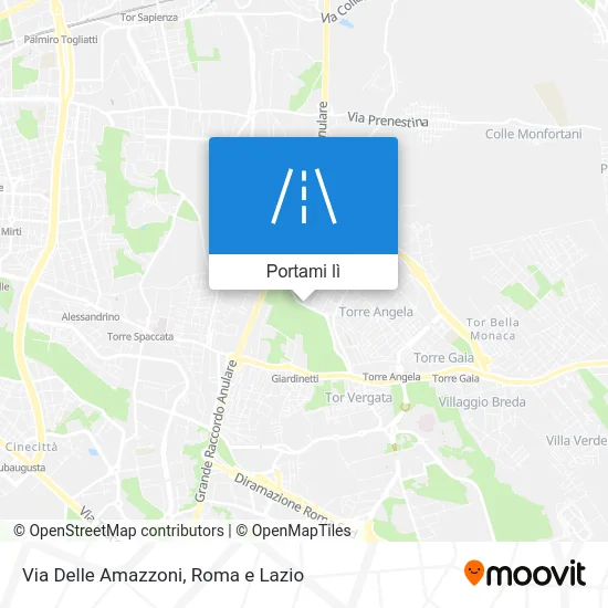 Mappa Via Delle Amazzoni