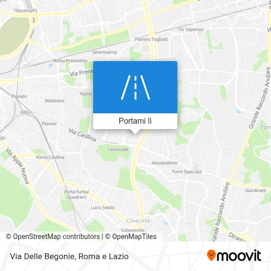 Mappa Via Delle Begonie