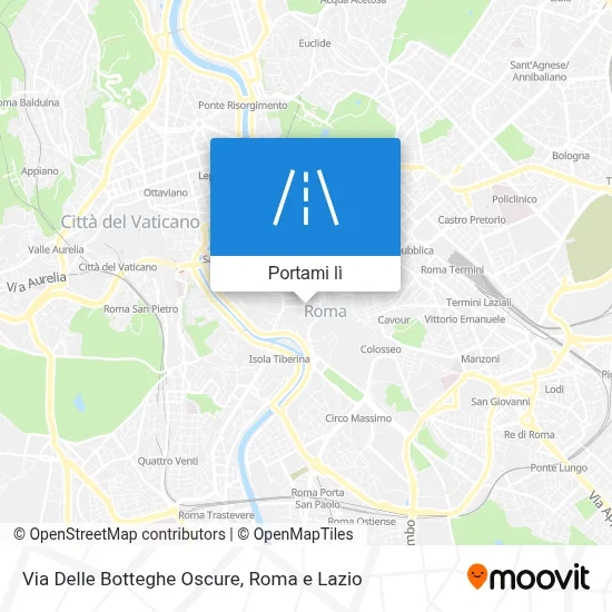 Mappa Via Delle Botteghe Oscure