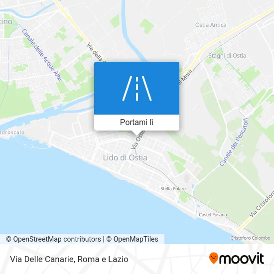 Mappa Via Delle Canarie