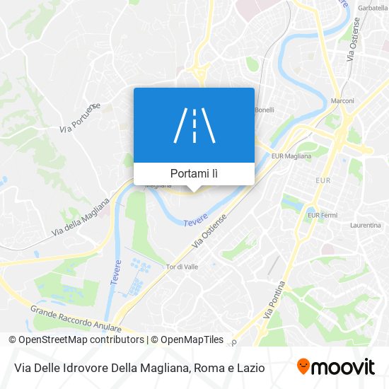 Mappa Via Delle Idrovore Della Magliana
